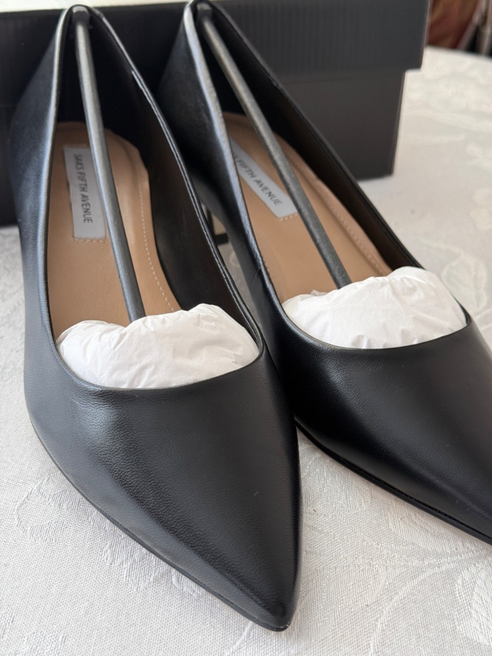 Saks Fifth Ave Black Pumps - Picture 3 of 4